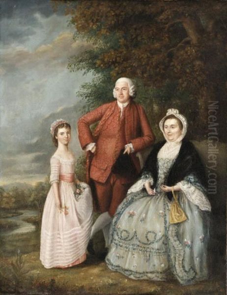 Portrait Of A Family In A Landscape - view 1