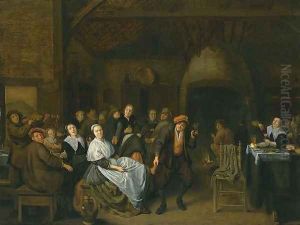 Drinking Peasants by Jan Miense Molenaer