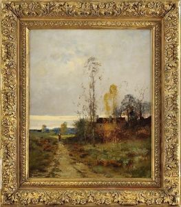 Paysage De Campagne Autour De Barbizon by Eugene Galien-Laloue