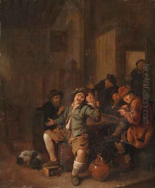Peasants carousing in an inn - view 1