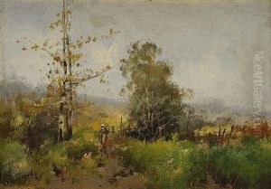 Paysanne En Foret