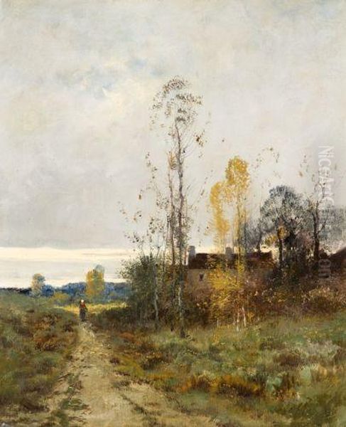Bord De Riviere Pres De Fontainebleau Et Paysage De Campagneautour De Barbizon - view 1