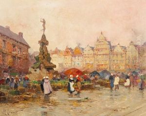 Grote Markt, Antwerp, Belgium; Grote Markt,nijmegen, Netherlands (a Pair)