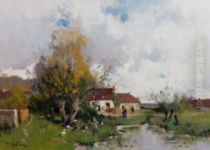 Paysage Au Bord De L'etang