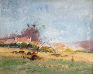 Meules De Foin En Ile-de-france by Eugene Galien-Laloue