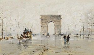 Vue De L'arc De Triomphe