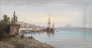 Blick Auf Istanbul by Eugene Galien-Laloue