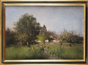 Verger Au Printemps by Eugene Galien-Laloue