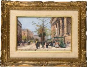 La Madeleine by Eugene Galien-Laloue