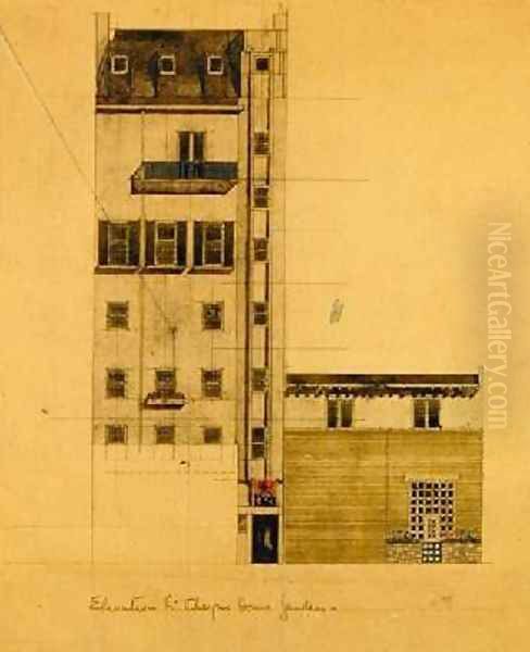 Elevation of Proposed Studio in Glebe Place and Upper Cheyne Walk - view 1