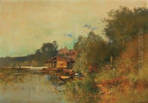 Barques En Bords De Riviere