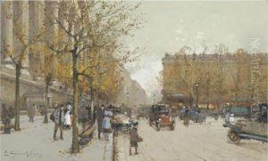 La Madeleine by Eugene Galien-Laloue