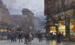La Porte Saint-denis Le Soir, Paris
