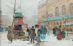 Les Grands Boulevards Sous La Neige