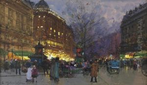 Les Grands Magasins by Eugene Galien-Laloue