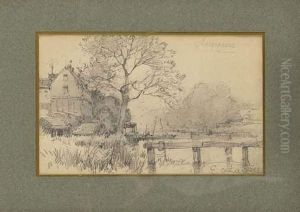 Nemours by Eugene Galien-Laloue
