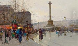 Parigi - Veduta Della Piazza Della Bastiglia