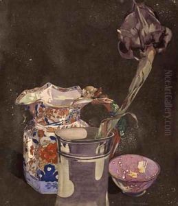 Grey Iris 1855 by Charles Rennie Mackintosh