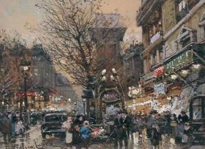 < La Porte St Denis >, Vers 1935
