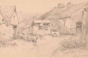 Paysage A La Jeune Femme
Crayon Noir by Eugene Galien-Laloue