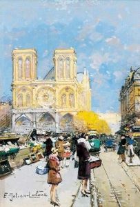 Les Bouquinistes Vers Notre-dame
