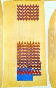 Fabric design 1916 by Charles Rennie Mackintosh