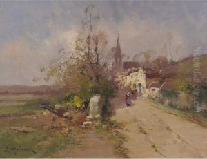 Country Road by Eugene Galien-Laloue
