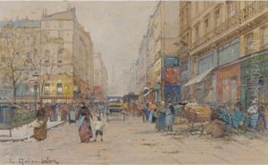Property From A Distinguished Private Collection
 

 
 
 

 
 Market Place With A Blue Wagon