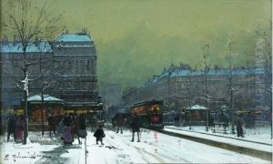 Tramway Sous La Neige