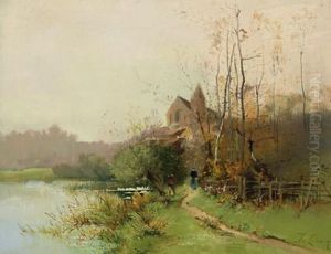 Paesaggio Autunnale Con Figure Ornamentali