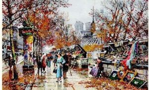 Les Bouquinistes Vers Notre-dame