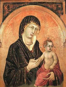 Madonna and Child 1308-1310 by Simone Martini