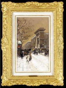 Porte St. Denis by Eugene Galien-Laloue