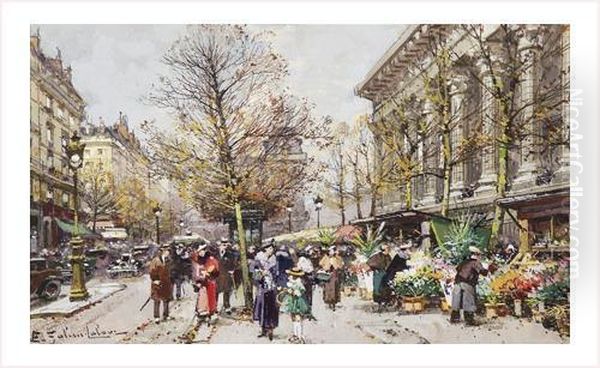 Paris, Le Marche Aux Fleurs Place De La Madeleine - view 1