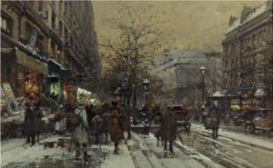 Le Boulevard Bonne Nouvelle At Winter