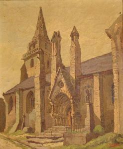 Portail De L'eglise A Brelevenez Portail De L'eglise A Brelevenez