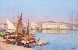Martigues by Eugene Galien-Laloue