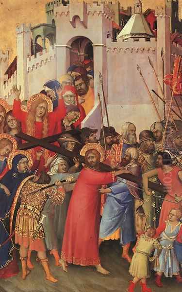 Orsini Diptych, panel featuring "The Carrying of the Cross" 1325-35 - view 1