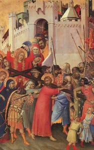 Orsini Diptych, panel featuring "The Carrying of the Cross" 1325-35 Orsini Diptych, panel featuring "The Carrying of the Cross" 1325-35