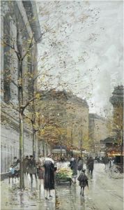 Street Scene by Eugene Galien-Laloue