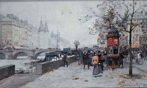 Vue Sur Le Pont Neuf by Eugene Galien-Laloue