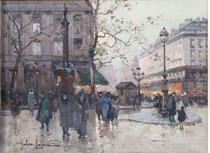La Place Du Theatre Francais Et L'entree De L'avenue De L'opera