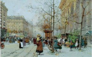 Les Elegeantes Au Marche Aux Fleurs,place De La Madeleine