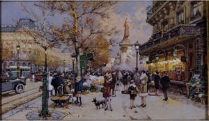 Paris, Place De La Republique, The Flower Market