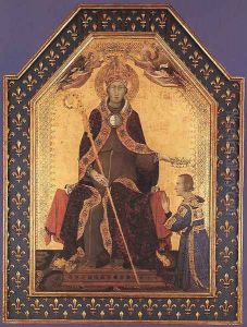 Altar of St Louis of Toulouse (without predella) by Simone Martini