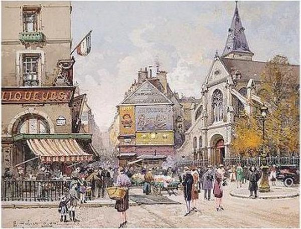 L'eglise De St. Medard, Paris: A Pair - view 1