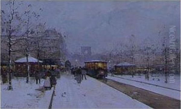 La Fete De Neuilly And Paris In The Snow, Porte Maillot: A Pair - view 1