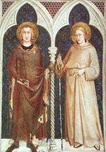 St. Louis of France and St. Louis of Toulouse 1321 by Simone Martini