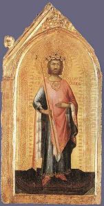 St Ladislaus, King of Hungary by Simone Martini