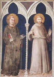 St Anthony and St Francis by Simone Martini